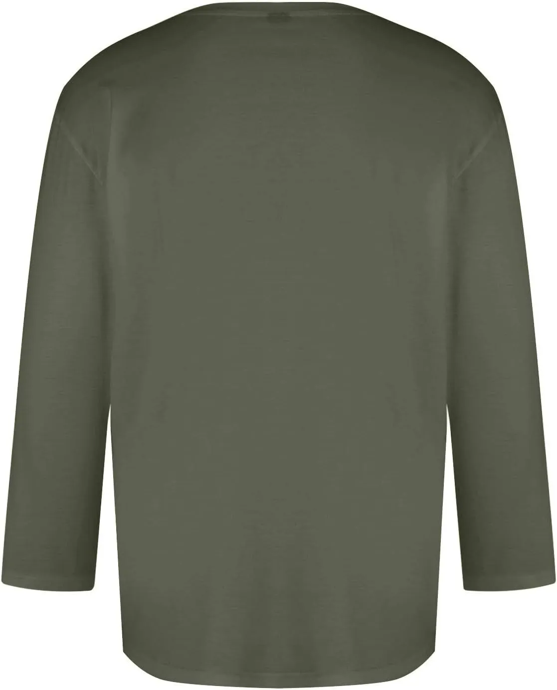 3/4 Sleeve Shirt for Men Casual Crew Neck Baseball T-Shirts Solid Color Loose Fit Tees Three Quarter Sleeve T Shirts