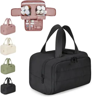 4-In-1 Puffy Multi-Functional Toiletry BagLightweight Hanging Travel Toiletry Bag, Large Capacity Wide-Open Travel Cosmetic Bag With 4 Compartments And Handle (Color-5)