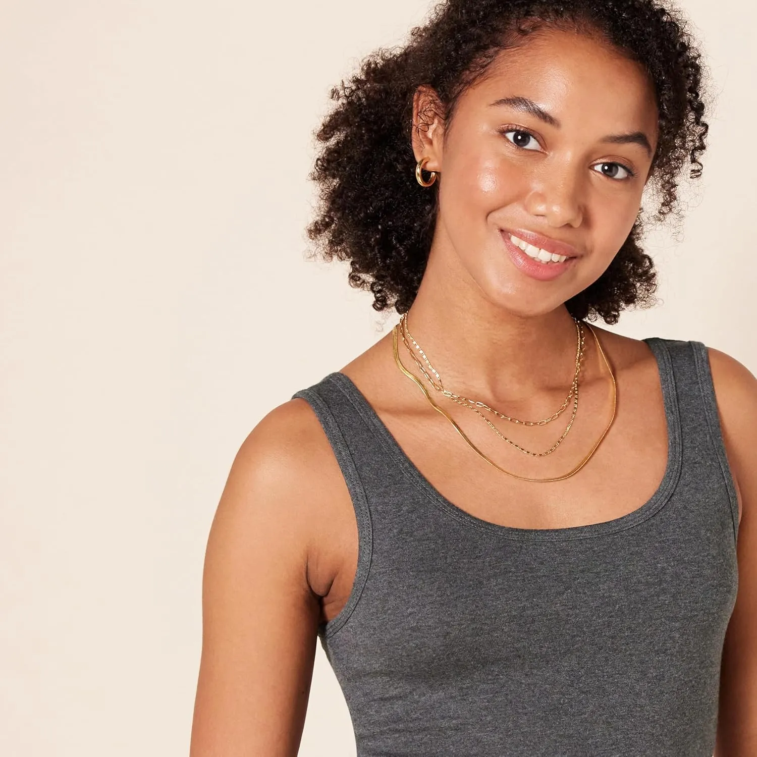Amazon Essentials Women's Slim-Fit Tank, Pack of 2