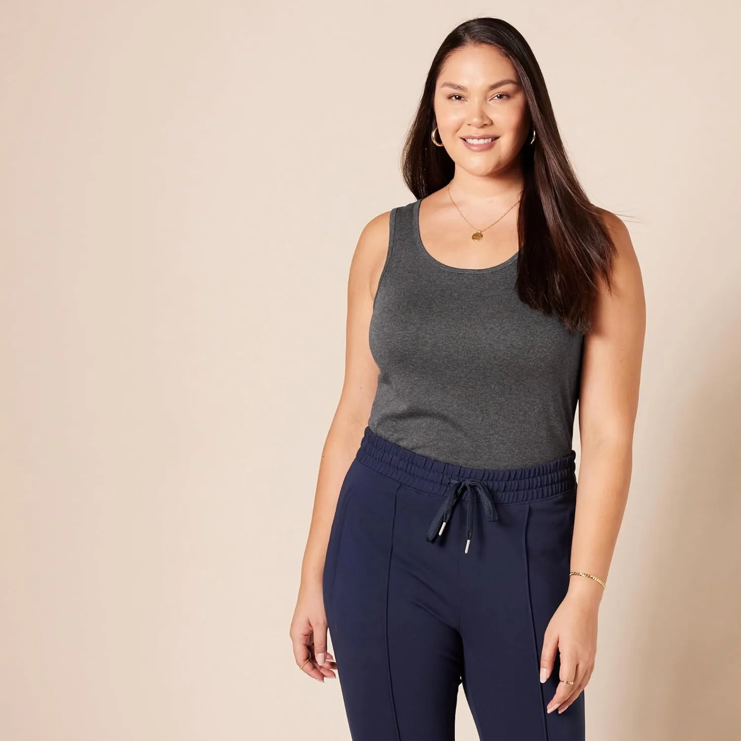 Amazon Essentials Women's Slim-Fit Tank, Pack of 2