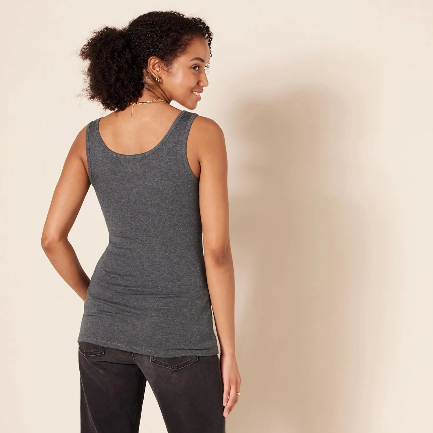 Amazon Essentials Women's Slim-Fit Tank, Pack of 2