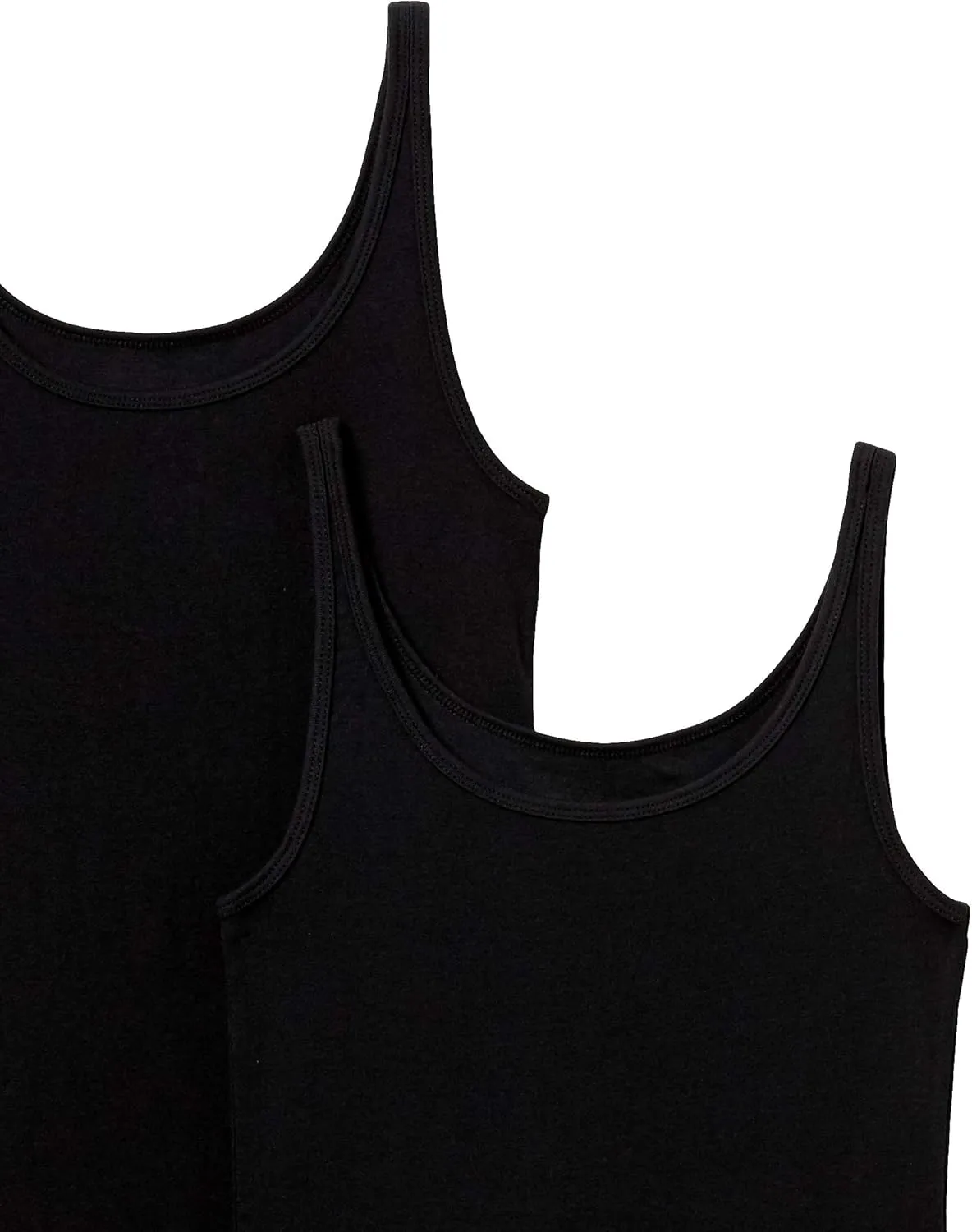 Amazon Essentials Women's Slim-Fit Thin Strap Tank Top, Pack of 2