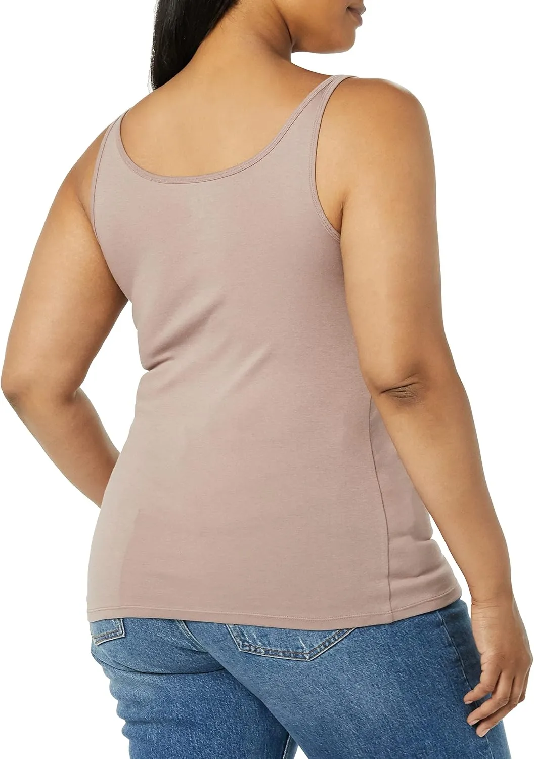 Amazon Essentials Women's Slim-Fit Thin Strap Tank Top, Pack of 2