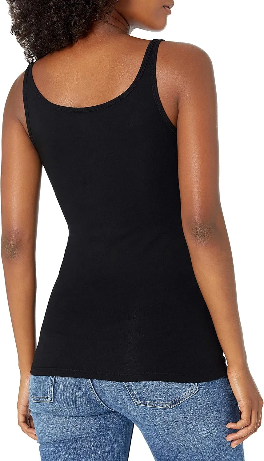 Amazon Essentials Women's Slim-Fit Thin Strap Tank Top, Pack of 2