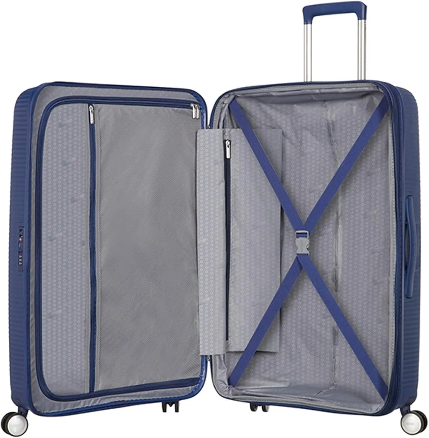 American Tourister Suitcase, Blue (Midnight Navy), Medium (67 cm-81 Litre)