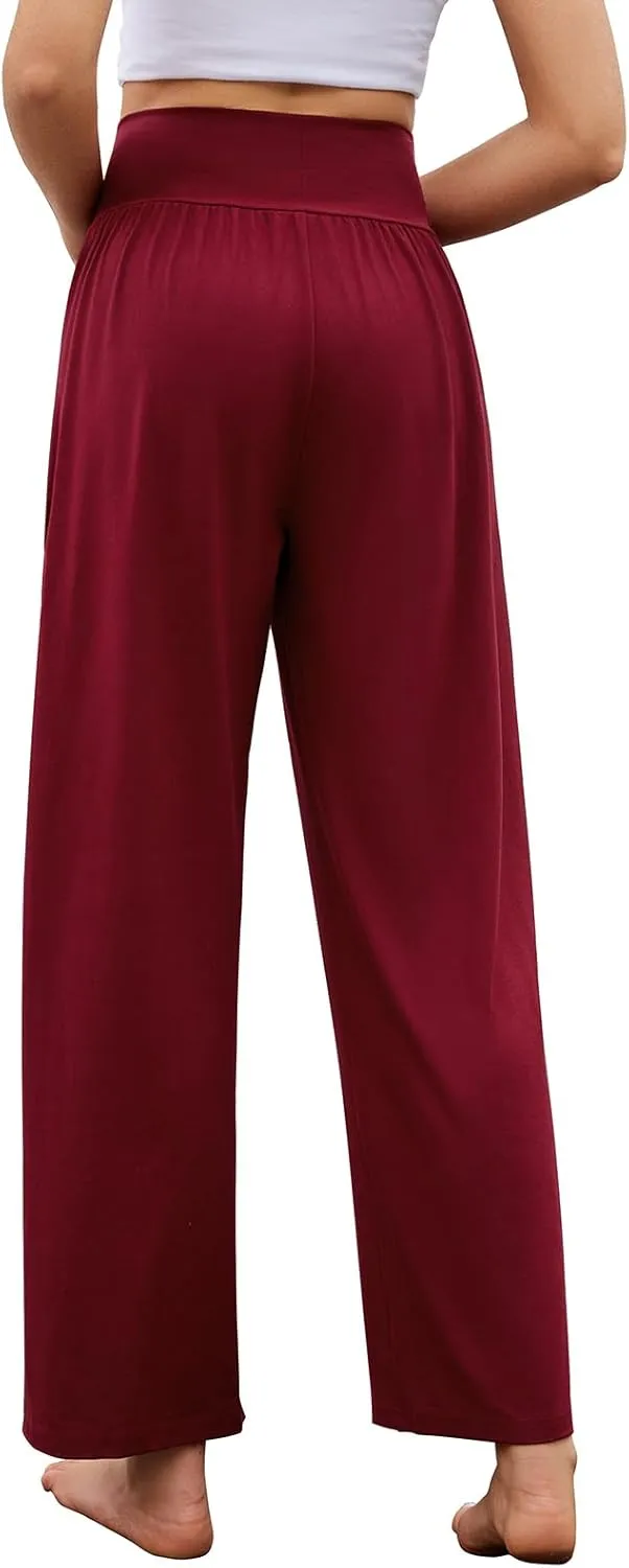 Arolina Wide Leg Yoga Pants for Women 2025 Casual Loose Sweatpants High Waisted Comfy Lounge Pajama Palazzo with Pockets