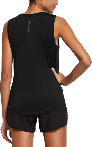 baleaf Workout Tank Tops for Women Sleeveless Running Athletic Loose Fit Yoga Tops Active Shirts Sports Gym Exercise
