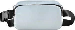 Blue White Ombre Fanny Packs for Women Waterproof Everywhere Belt Bag Funky Crossbody Waist Bag