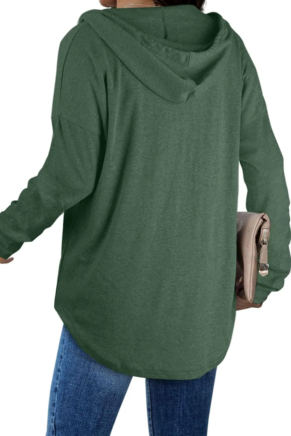 Bofell Womens Fashion Tops Hoodies for Women Pullover Oversized Sweatshirts Long SLeeve Shirts Loose Fit