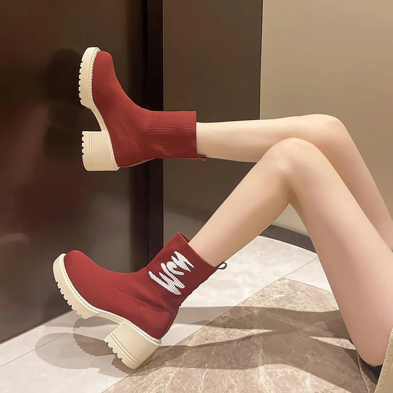 Boots Women Wide Ankle Boots for Women Gold Booties for Women Black Heels for Women Chunky Heel Womens Booties and Ankle Boots Leather Low Heel Ankle Boot