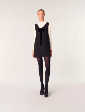 Bow-embellished mini dress