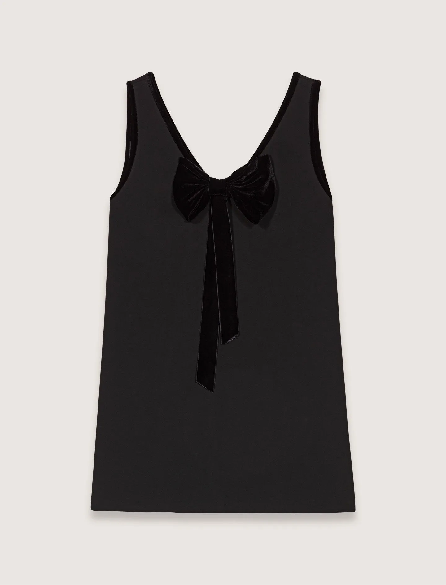 Bow-embellished mini dress
