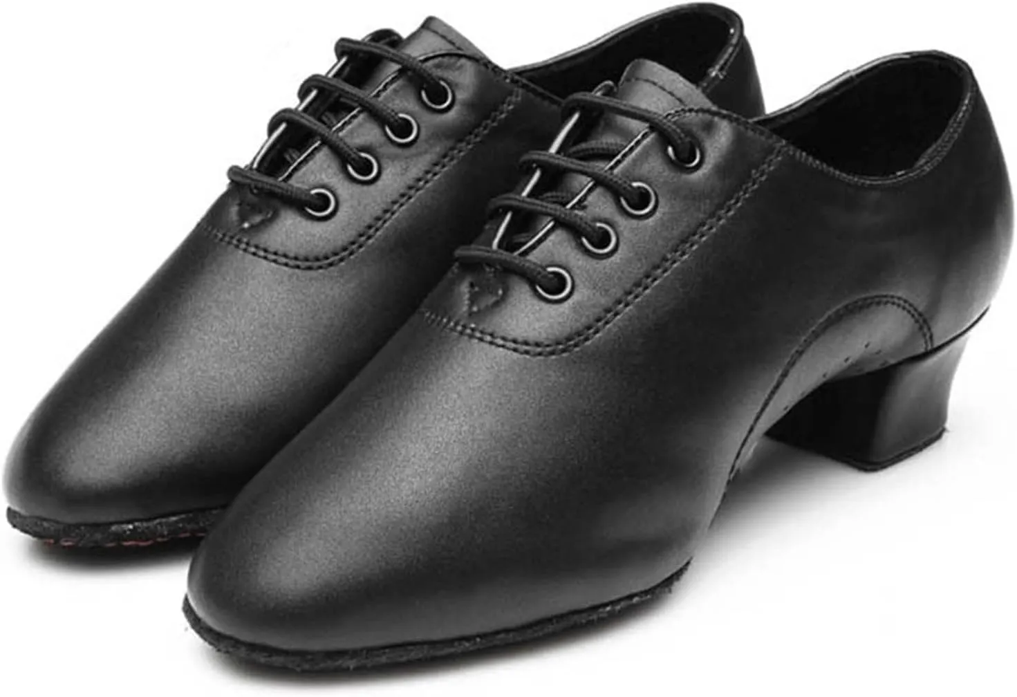 Boys Modern Dance Shoes Prom Ballroom Latin Solid Color Lace-up Leather Shoes for Valentine's Day Baby Kids Shoes