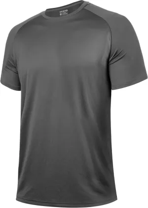 BRISIRA Coolmax Cooling Workout Shirts for Men Quick Dry Fit Moisture Wicking Gym Tshirts Athletic Active Short Sleeve Tees