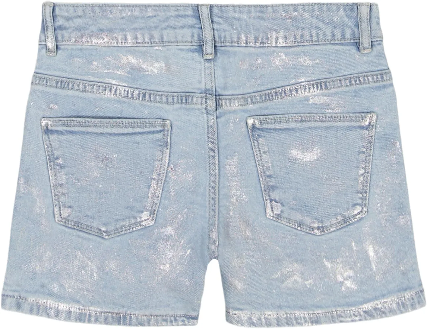 Calvin Klein Girls' Boyfriend Fit Stretch Denim Jean Shorts
