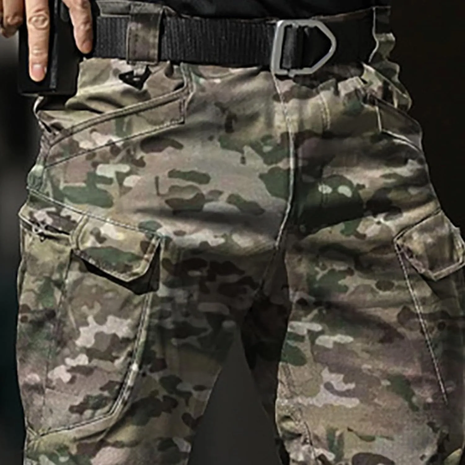 Camo Cargo Pants for Men Slim Fit Stretch Outdoor Hiking Hunting Safari Tactical Trousers Classic Military Army Pants