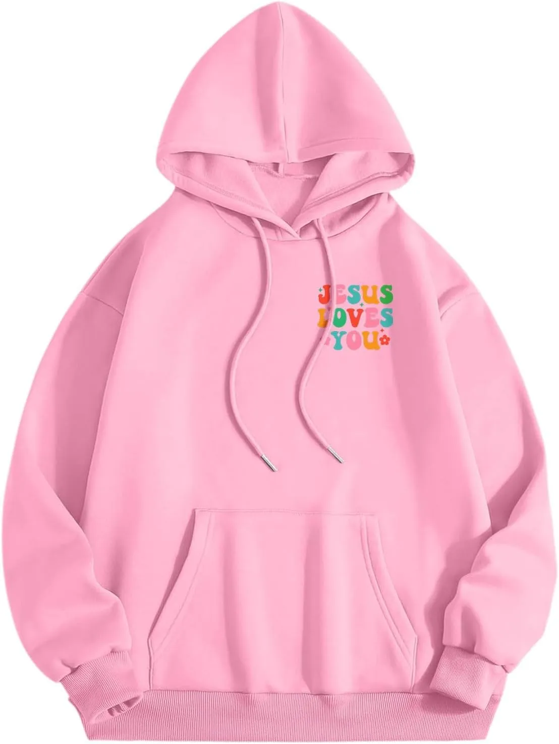 Christian Graphic Hoodies for Teen Girls Fall Fashion 2024 Letter Print Preppy Sweatshirt Long Sleeve Pullover