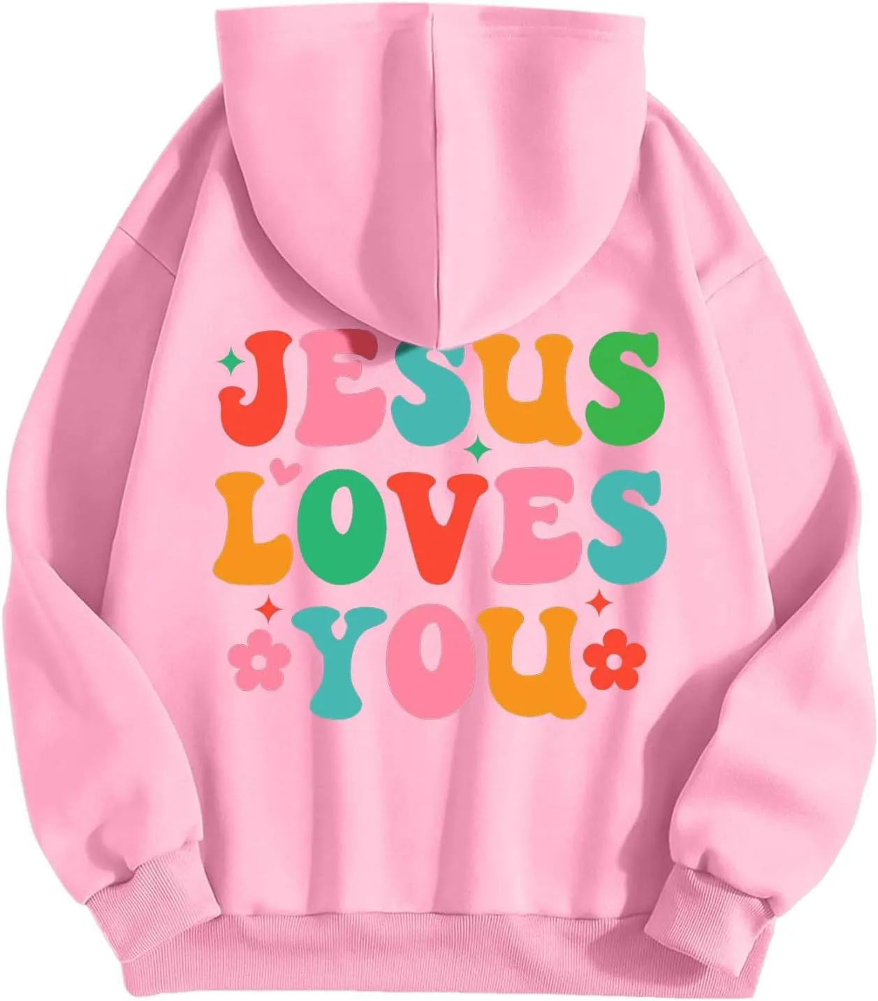 Christian Graphic Hoodies for Teen Girls Fall Fashion 2024 Letter Print Preppy Sweatshirt Long Sleeve Pullover