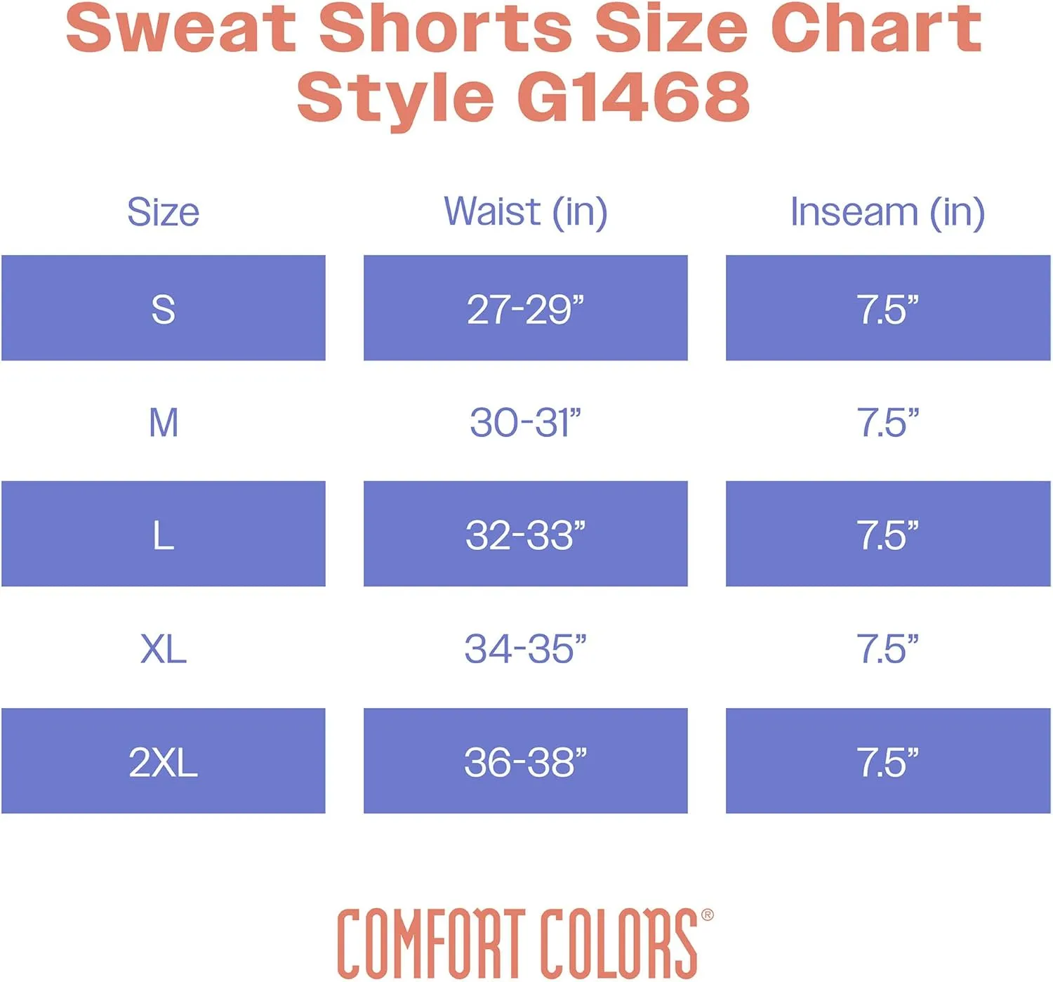 Comfort Colors Adult Lightweight Cotton Sweat Shorts with Pockets, Style G1468