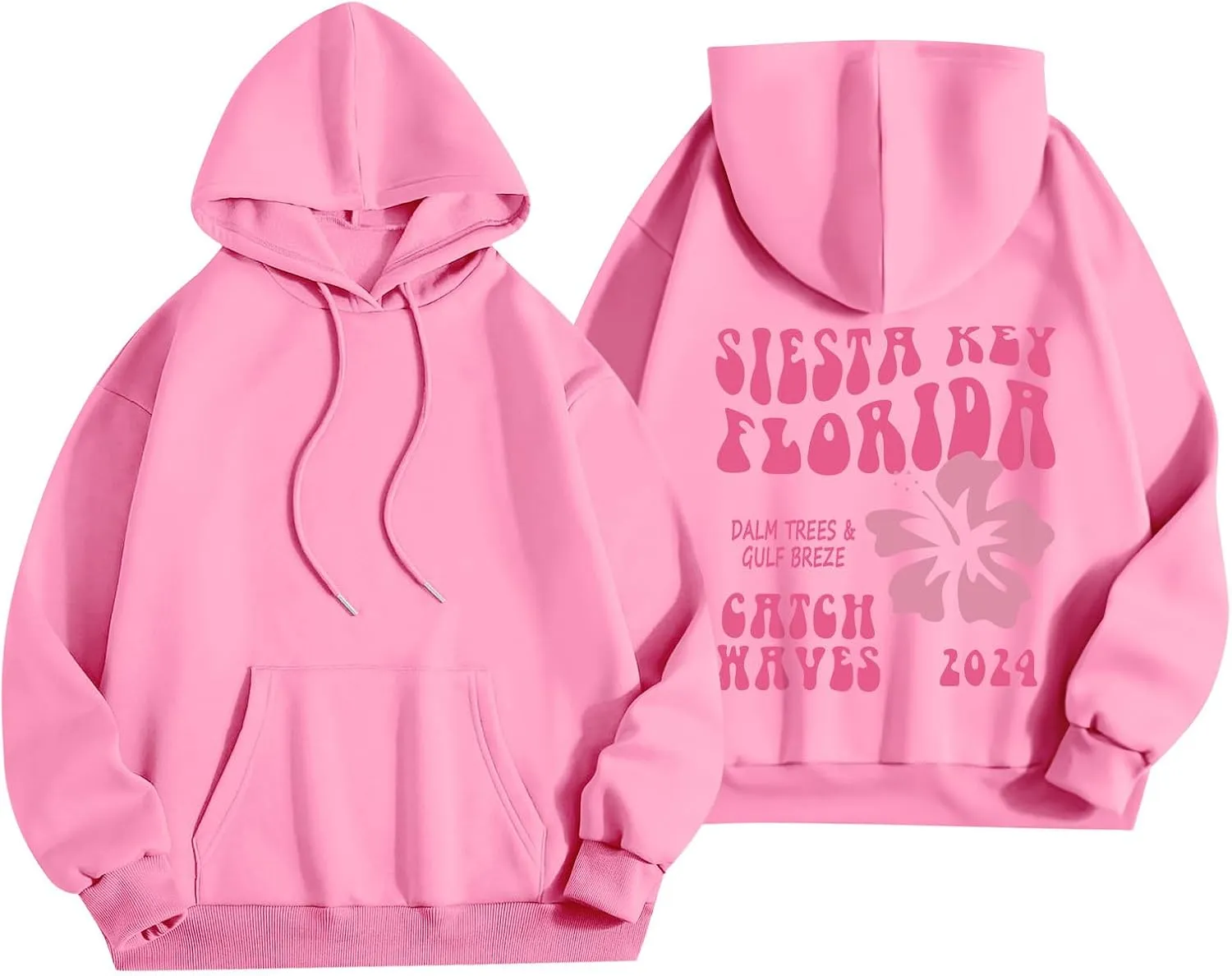 Cute Clothes For Teen Girls Long Sleeve Drawstring Letter Printed O Neck Casual Pullover Tops