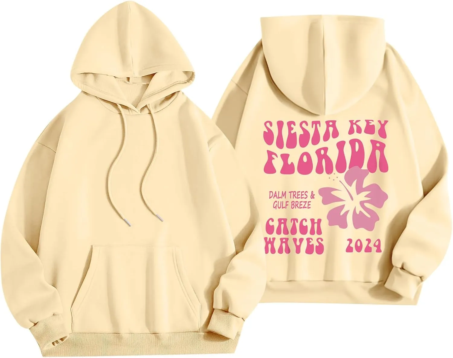 Cute Clothes For Teen Girls Long Sleeve Drawstring Letter Printed O Neck Casual Pullover Tops