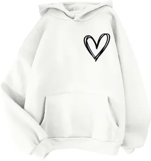 Cute Hoodie for Teen Girls Women Long Sleeve Sweatshirts Fall Outfits 2024 Oversized Hoodies Casual Fashion Top