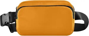 Dark Orange Women Fanny Packs Hip Pack Belt Pouch Waterproof Funky Waist Pouches for Men