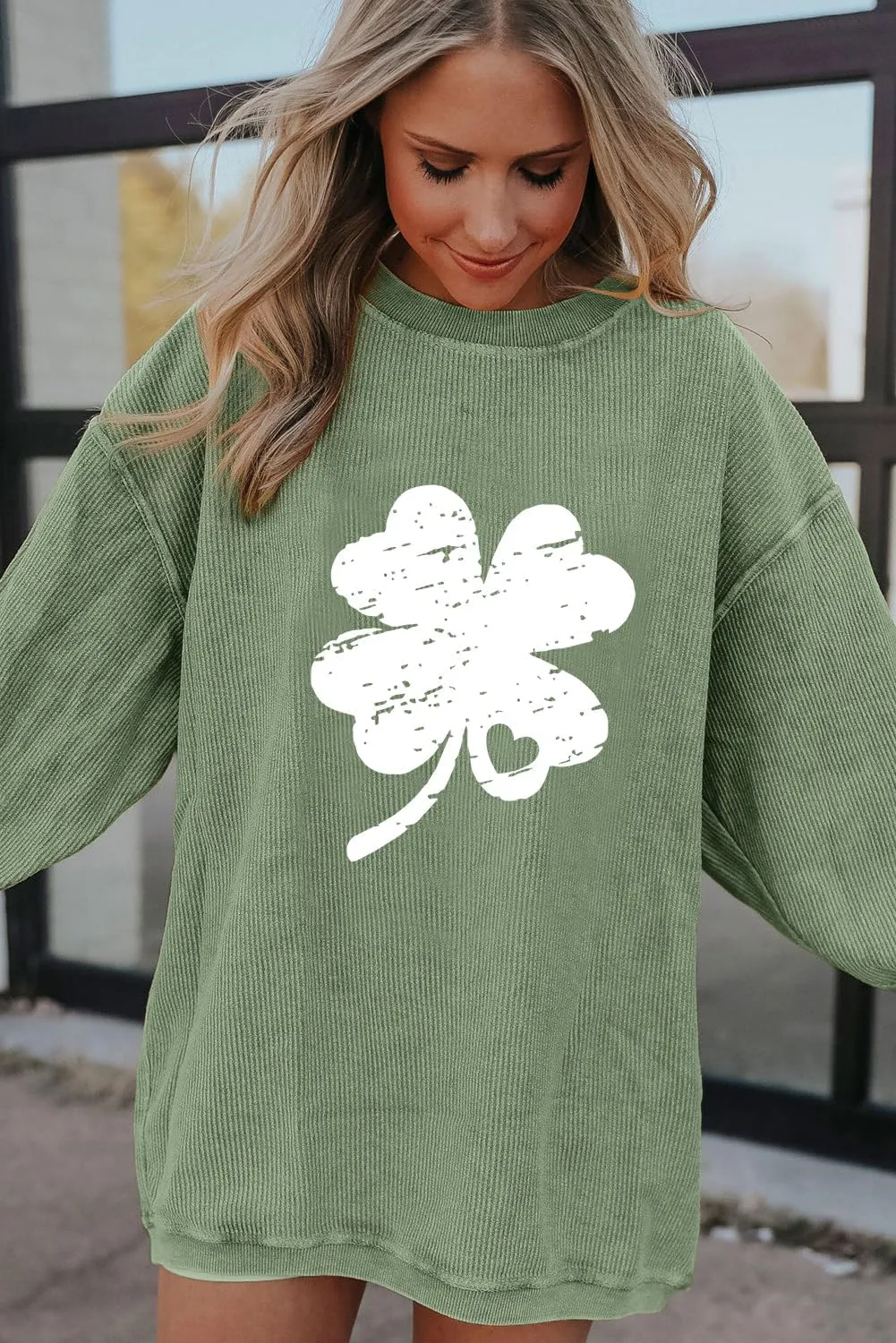 Deer Lady 2025 Mardi Gras Sweatshirt Women Seqin Long sleeve Casual Pullover Tops Oversized Crewneck Tee