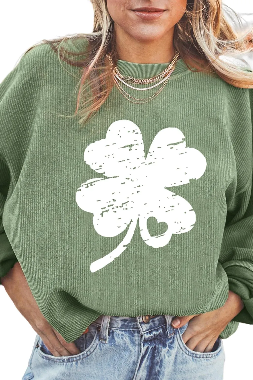 Deer Lady 2025 Mardi Gras Sweatshirt Women Seqin Long sleeve Casual Pullover Tops Oversized Crewneck Tee