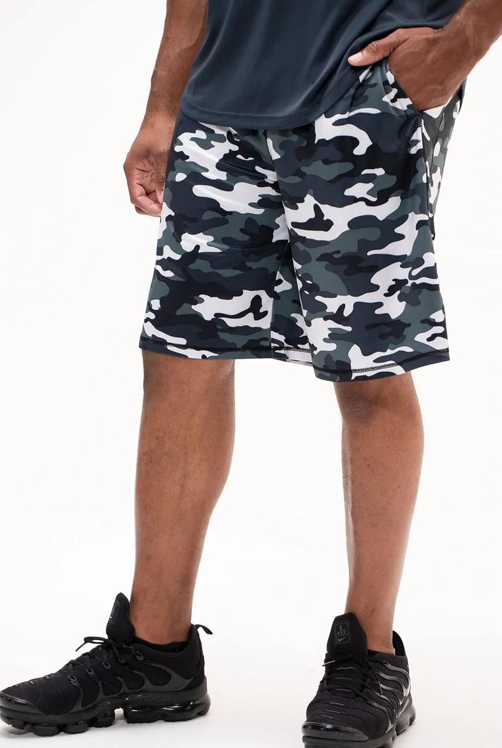 DEVOPS Men's 2-Pack Loose-Fit 10" Workout Gym Shorts with Pockets
