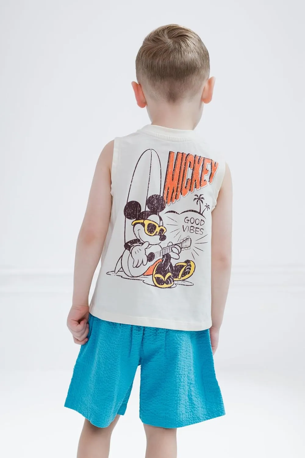 Disney Junior Tank Top and Shorts Outfit Set Infant to Big Kid Sizes (18 Months - 14-16)