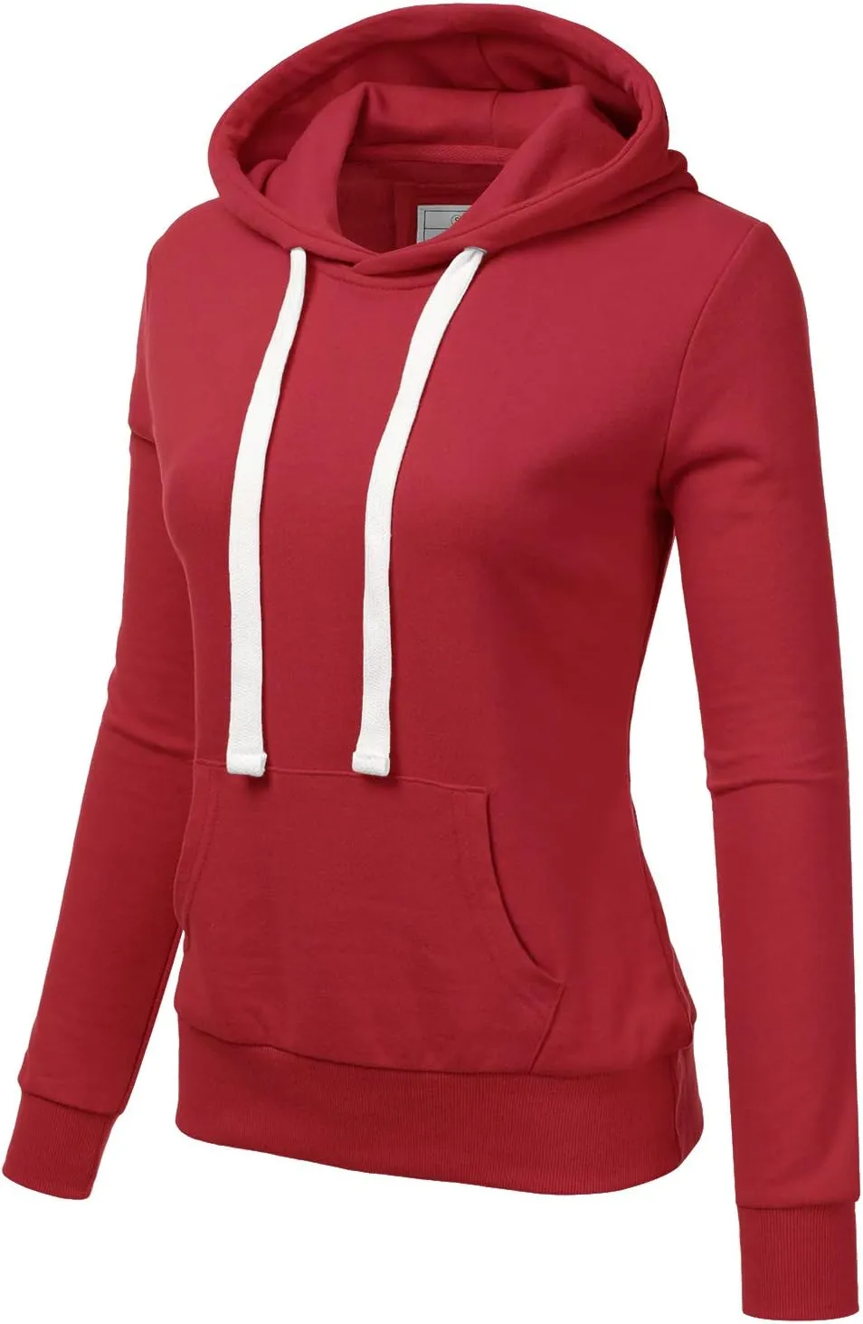 DOUBLJU Basic Lightweight Pullover Sweater Top Essential Comfy Casual Hoodie Sweatshirt for Womens Clothes with Plus Size