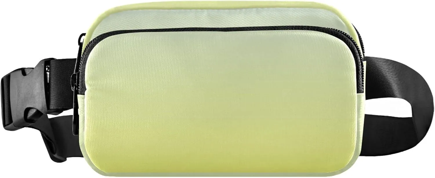 Elegant Blue Moon Yellow Gradient Waterproof Women Fanny Pack Anti Theft Belt Bag Funky Crossbody Waist Bag