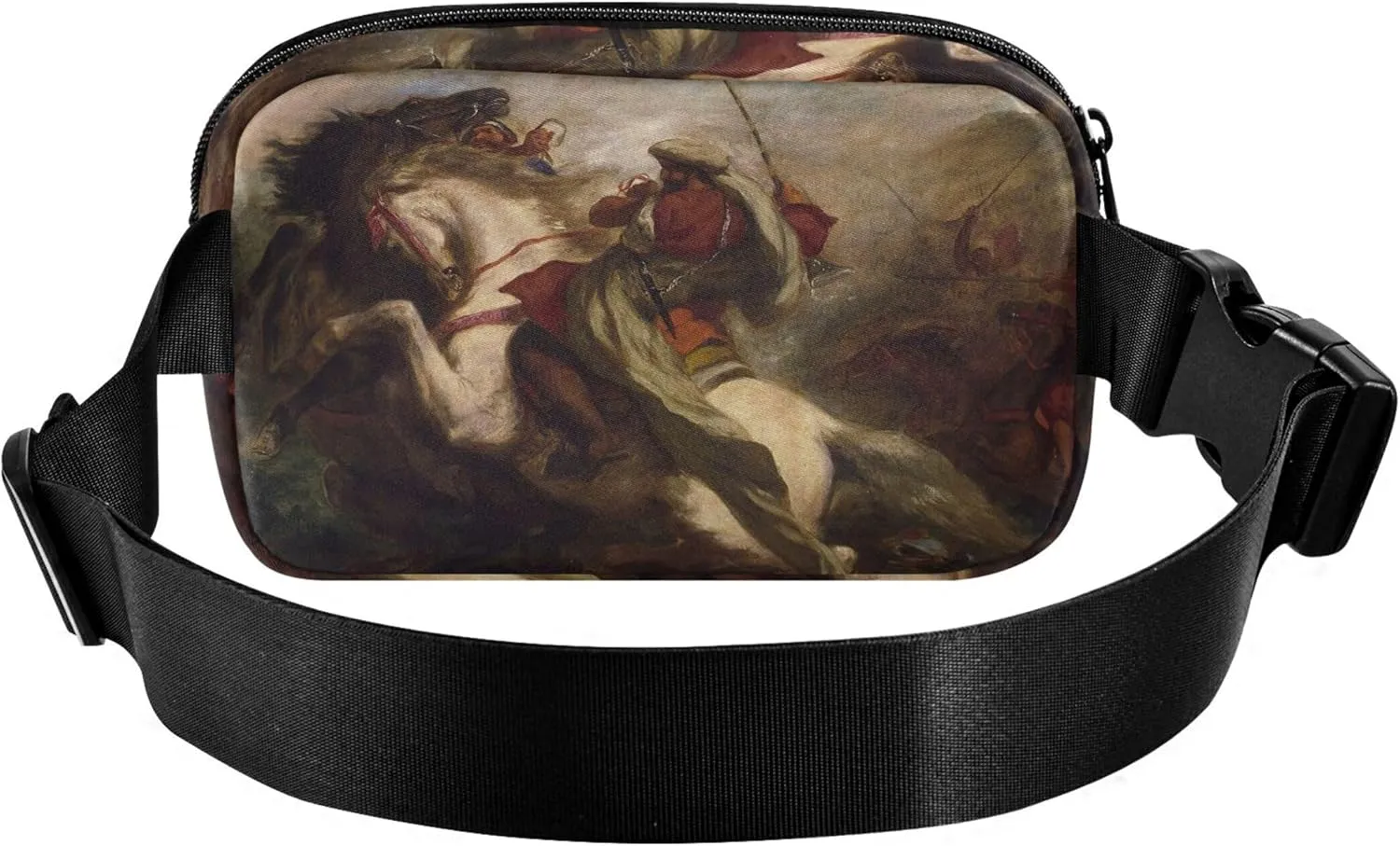 Eugne Delacroix Print Collision Moorish Horsemen Waterproof Women Fanny Pack Anti Theft Belt Bag Cartoon Waist Bag for Women
