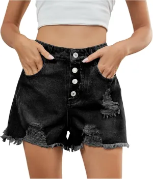 fanmpghleoo Jorts Women Baggy Cutoff Ripped Jean Shorts Distressed Frayed Hem Trendy Jeans Sexy Casual Cowgirl Denim Pants