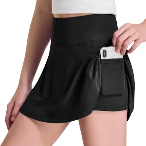 FitsT4 Sports Girl's Golf Skirt Adjustable Waist Active Tennis Skort UPF50 