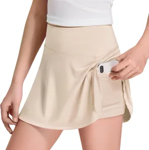 FitsT4 Sports Girl's Golf Skirt Adjustable Waist Active Tennis Skort UPF50 