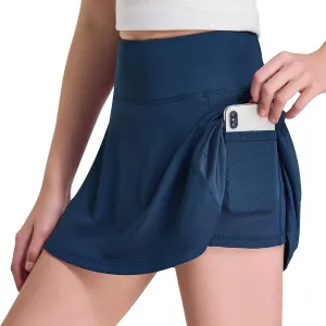 FitsT4 Sports Girl's Golf Skirt Adjustable Waist Active Tennis Skort UPF50 