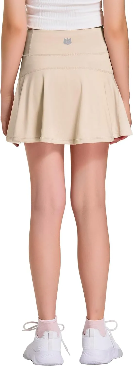 FitsT4 Sports Girl's Golf Skirt Adjustable Waist Active Tennis Skort UPF50 