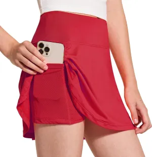 FitsT4 Sports Girl's Golf Skirt Adjustable Waist Active Tennis Skort UPF50 