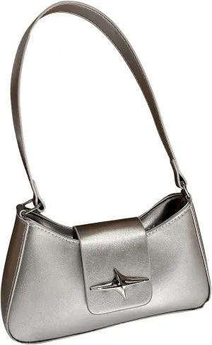Floerns Women's Y2k Bow Decor Clutch Handbag Flap Leather Shoulder Underarm Bag Trendy