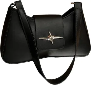 Floerns Women's Y2k Bow Decor Clutch Handbag Flap Leather Shoulder Underarm Bag Trendy