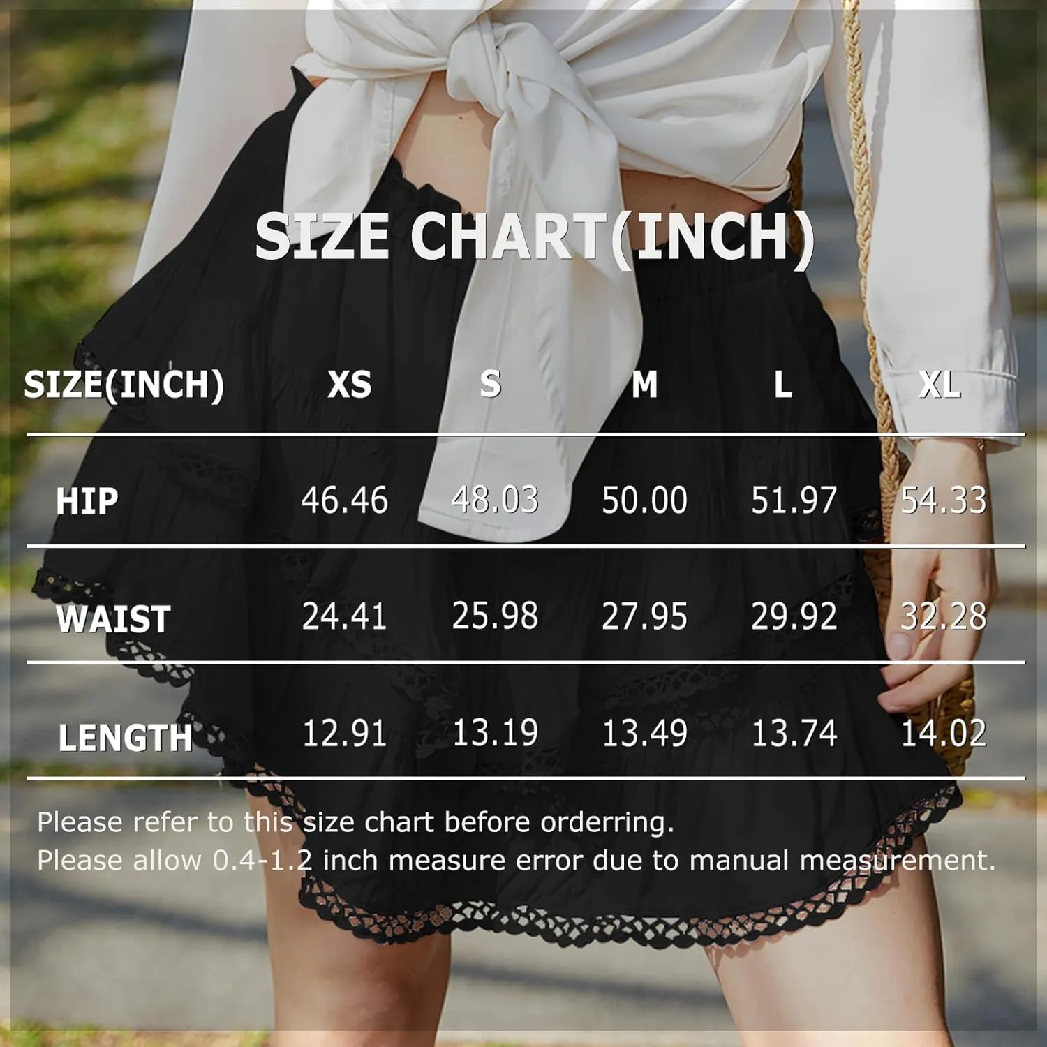 Flowy Shorts for Women Boho Ruffle Tiered Skorts Casual Pleated Mini Skirts High Waist Golf Tennis Butterfly Shorts