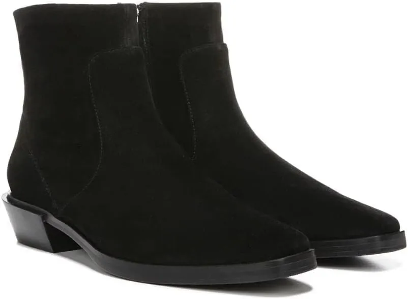 Franco Sarto Yeni Black Suede Ankle Boot-5.5 M