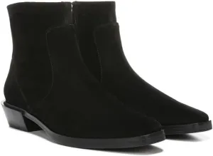 Franco Sarto Yeni Black Suede Ankle Boot-5.5 M