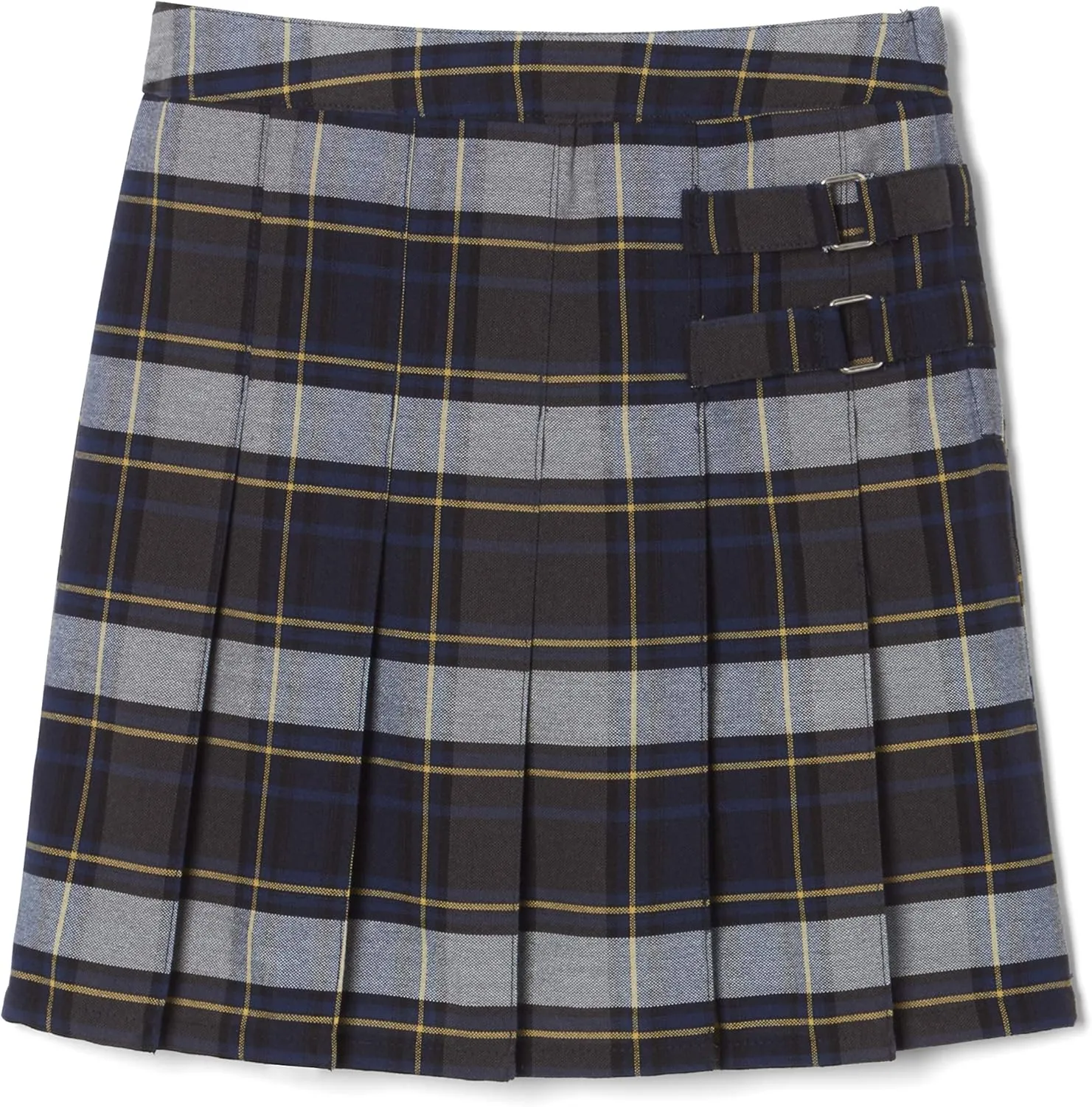 French Toast Girls' Adjustable Waist Pleated-Front Two-tab Scooter Skirt