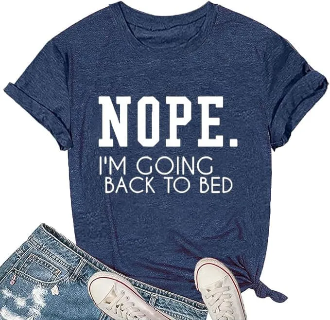 Funny Saying Shirt for Women Sarcastic Humorous Letter Print T Shirt Short Sleeve Casual Top Tees