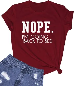 Funny Saying Shirt for Women Sarcastic Humorous Letter Print T Shirt Short Sleeve Casual Top Tees