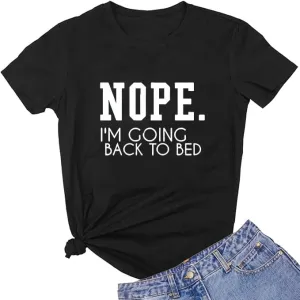 Funny Saying Shirt for Women Sarcastic Humorous Letter Print T Shirt Short Sleeve Casual Top Tees