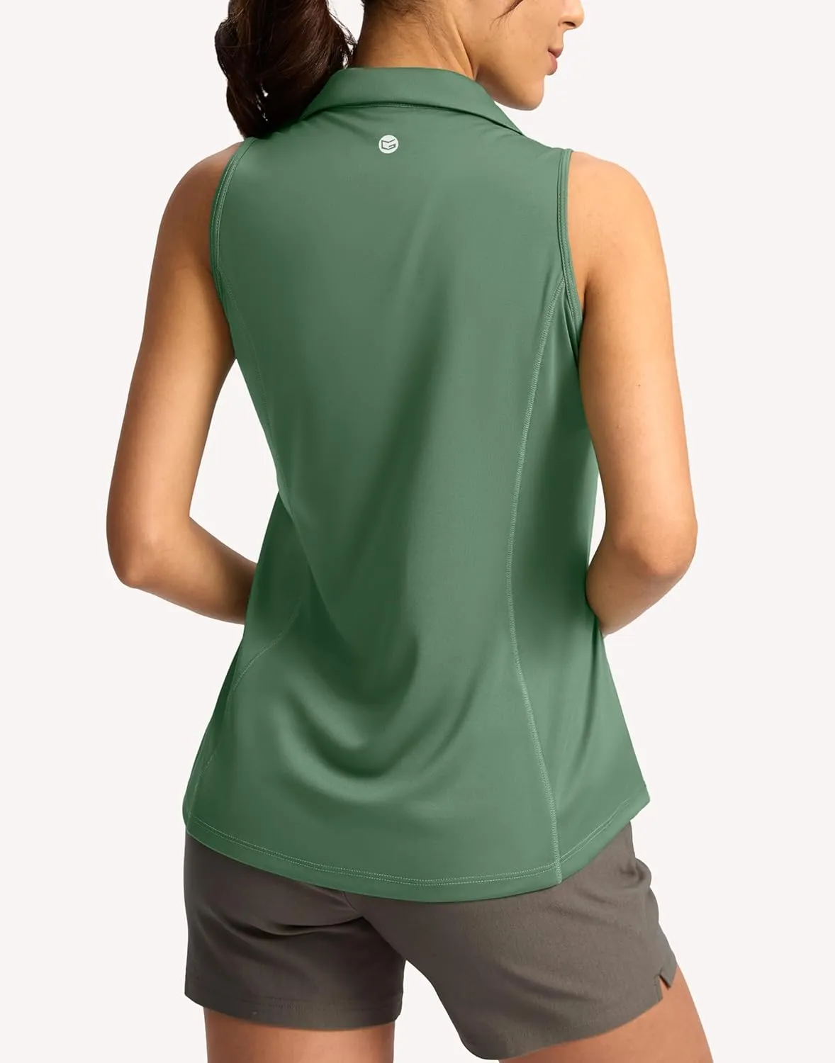 G Gradual Women's Golf Shirt Sleeveless Lightweight V Neck Tennis Polo Shirts with Collar Quick Dry Athletic Tops for Women